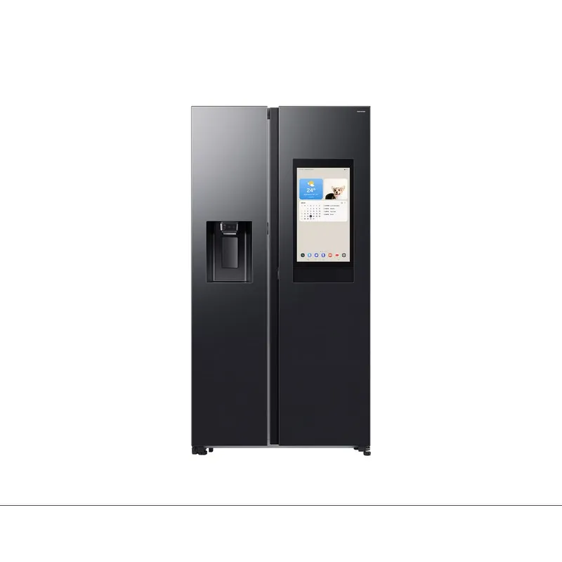 FRIGORÍFICO SIDE BY SIDE FAMILY HUB ECRÃ 21.5" 594L PRETO SAMSUNG
